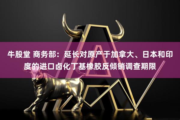 牛股堂 商务部：延长对原产于加拿大、日本和印度的进口卤化丁基橡胶反倾销调查期限
